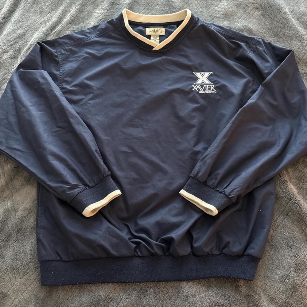 Xavier University Navy Pullover